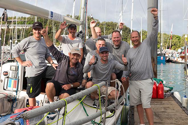 Matt Owen (on dock) and Local Hero - 2015 Audi Hamilton Island Race Week © Andrea Francolini